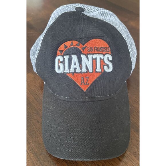 Women's San Francisco Giants New Era Black Spring Training Sun Trucker 9TWENTY S - Picture 4 of 10